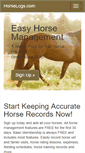 Mobile Screenshot of horselogs.com