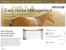 Tablet Screenshot of horselogs.com